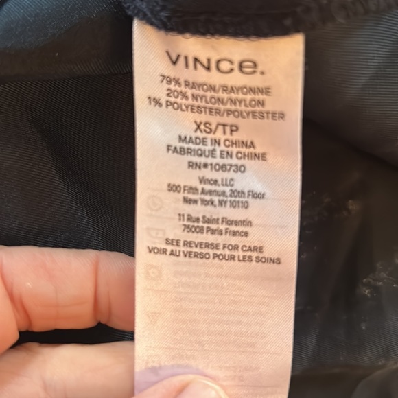 Vince XS Navy shirtdress maxi - - Picture 6 of 6